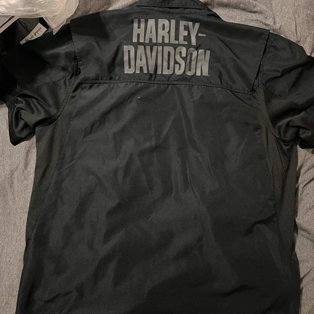 Harley Davidson Button Up 100% Polyester